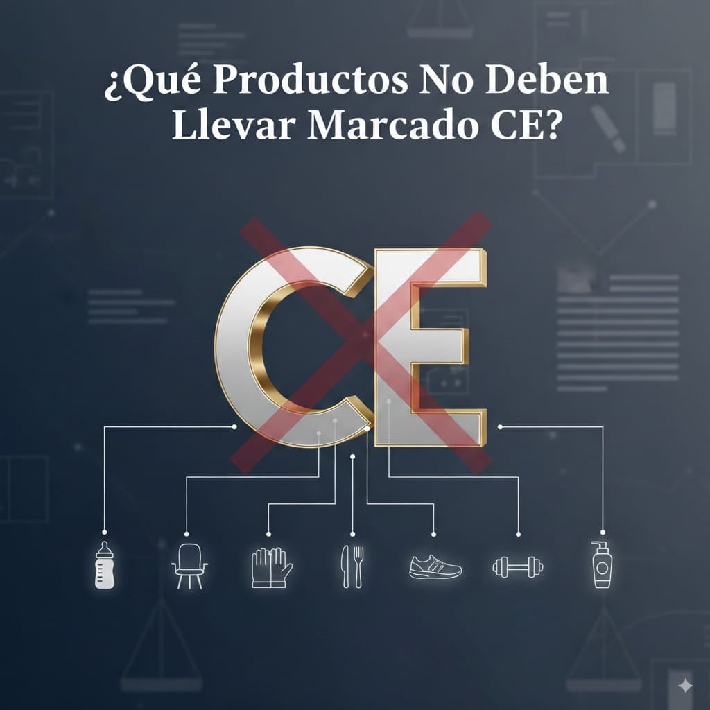 los productos que no llevan marcado CE